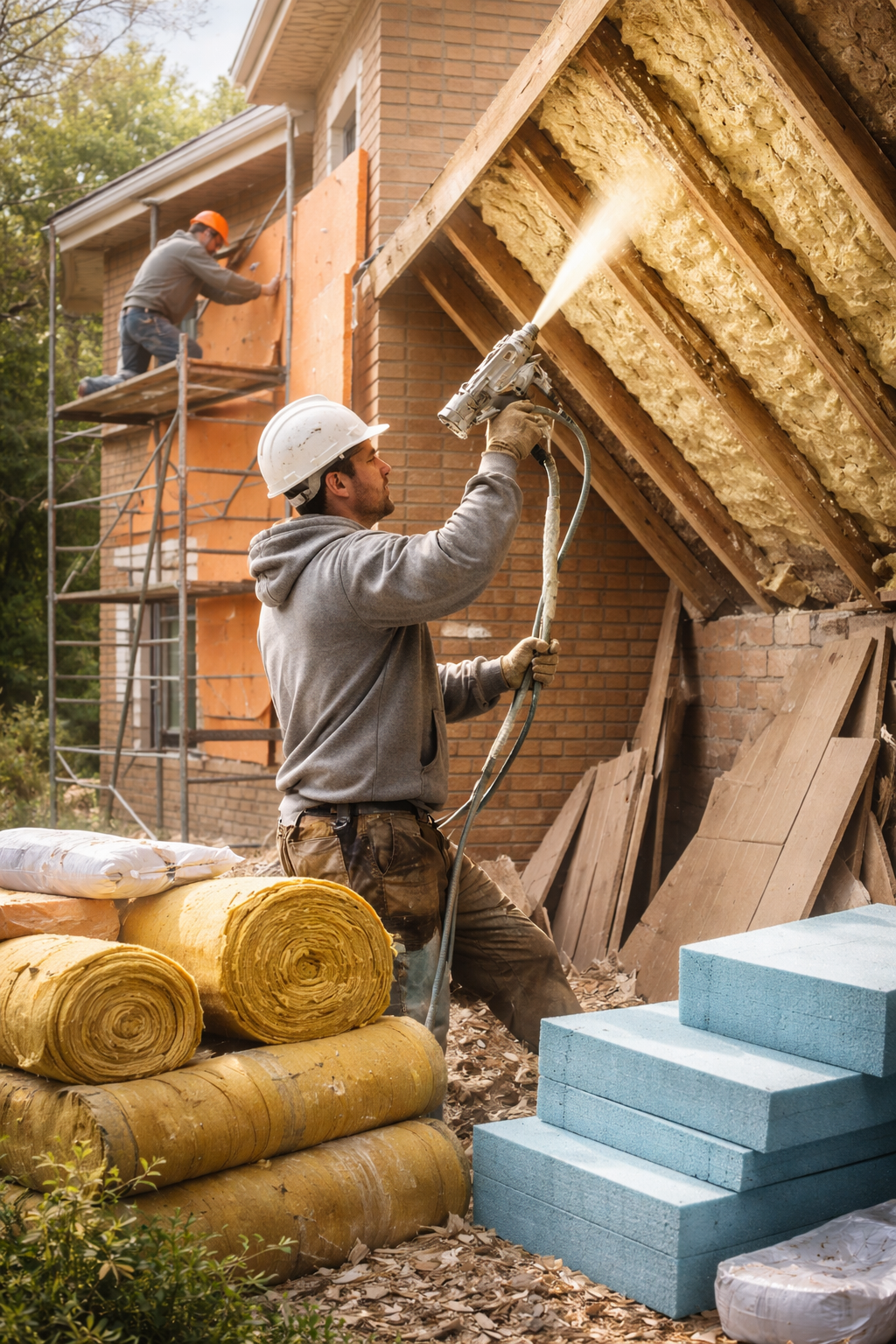 Утепление домов в Казани под ключ от 4459 руб/м2 | Профессионально — ТепломастерКзн