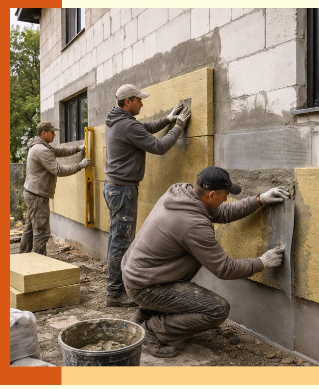 Утепление дома из газобетона в Казани качественно и долговечно