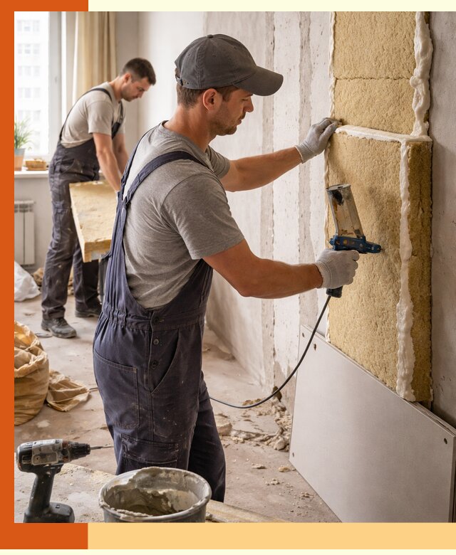 Утепление стен изнутри в Казани — качественно и эффективно