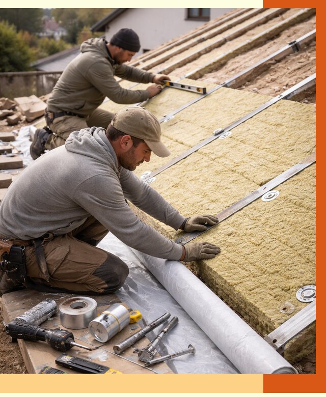 Утепление крыши снаружи в Казани под ключ от 1274 руб./м2 | ТепломастерКзн