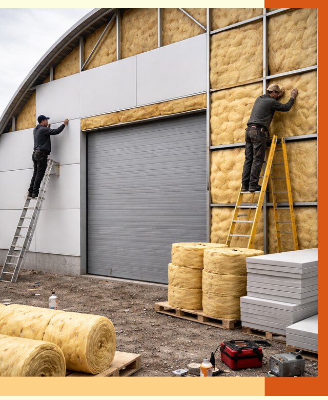 Утепление ангара пенополиуретаном в Казани от 7644 руб./м² — комплекс от ТепломастерКзн