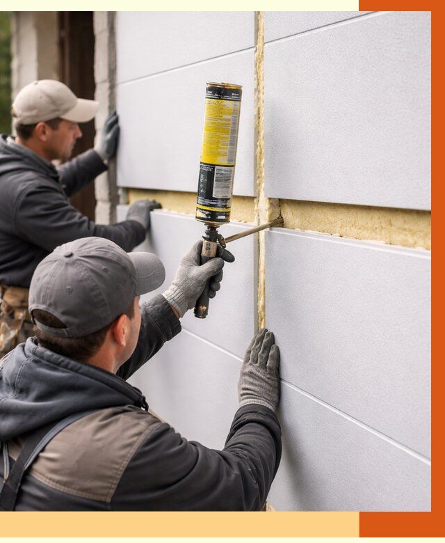 Утепление сэндвич панелей ППУ в Казани от 4459 руб. за м2 | ТепломастерКзн