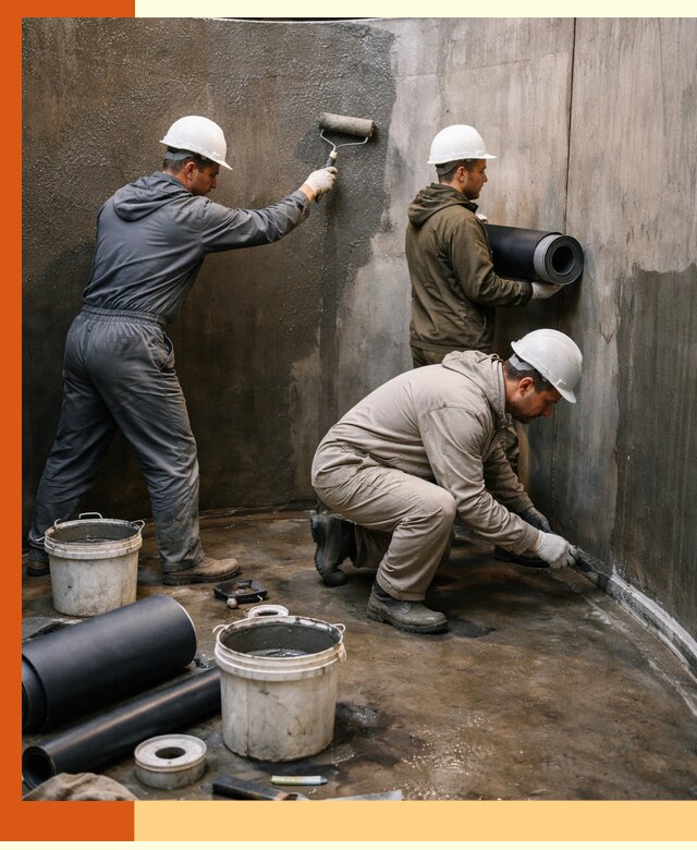 Гидроизоляция резервуара профессионально в Казани